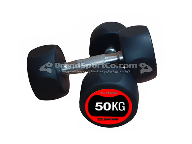 دمبل گرد استپدار 50 کیلویی قرمز CYTECH