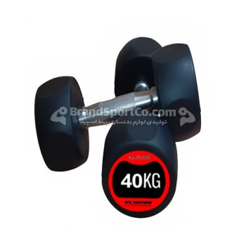 دمبل گرد استپدار 40 کیلویی قرمز CYTECH5