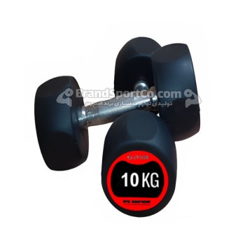 دمبل گرد استپدار 10 کیلویی قرمز CYTECH13